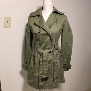 American Eagle Army Green Trench Jacket